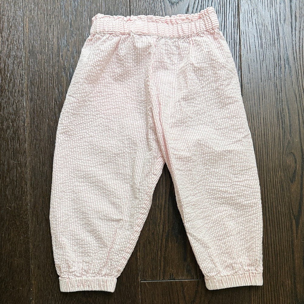 Bonton Pink Seersucker Pants